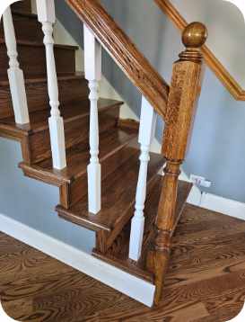 beautiful hardwood staircase