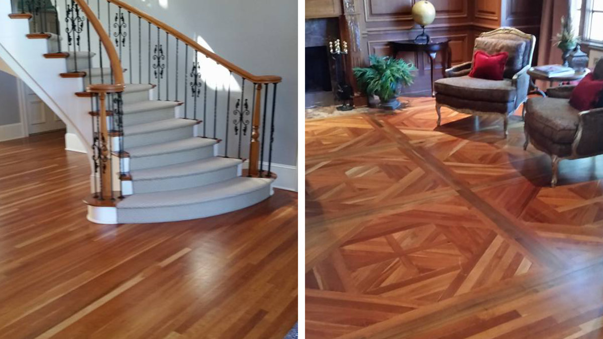 custom cherry hardwood floor in glen ellyn